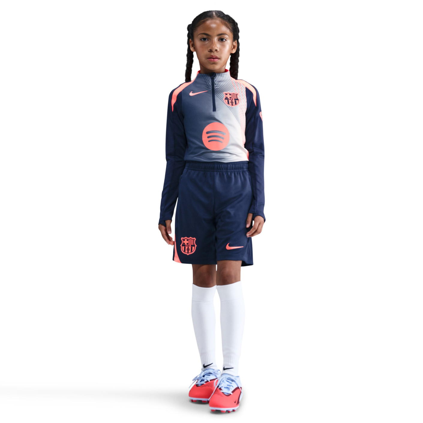 Nike FC Barcelona Strike Training Set 2025-2026 Kids Orange Dark