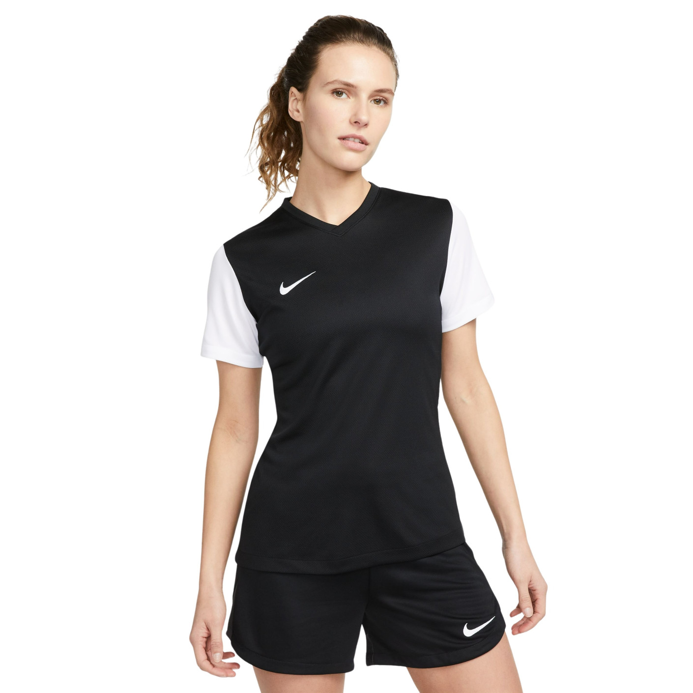 Nike Dri-FIT Tiempo Premier II Voetbalshirt Dames Zwart Wit