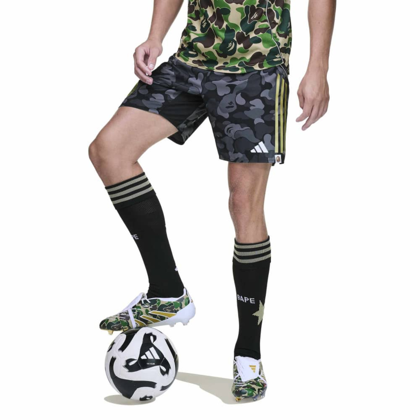 adidas x BAPE Voetbalbroekje Zwart