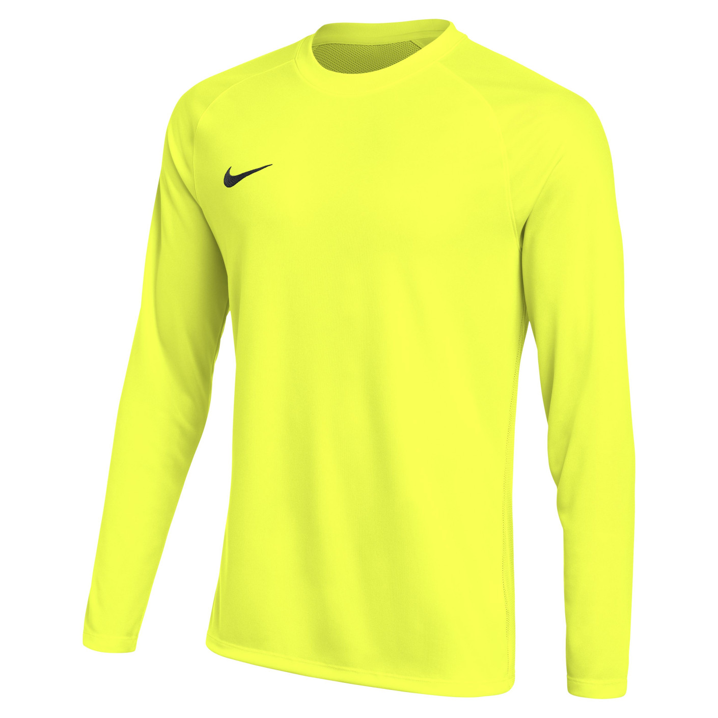 Nike Dri-FIT Park VIII Long Sleeve Football Shirt Kids Neon Yellow Black