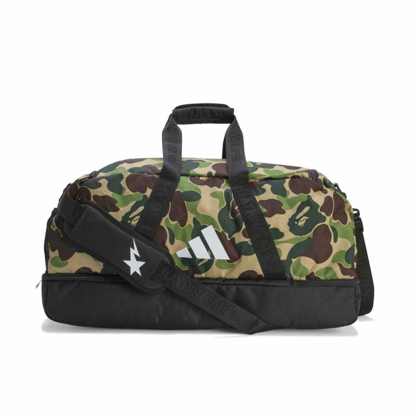 adidas x BAPE Sports Bag Camo Black - Voetbalshop.nl