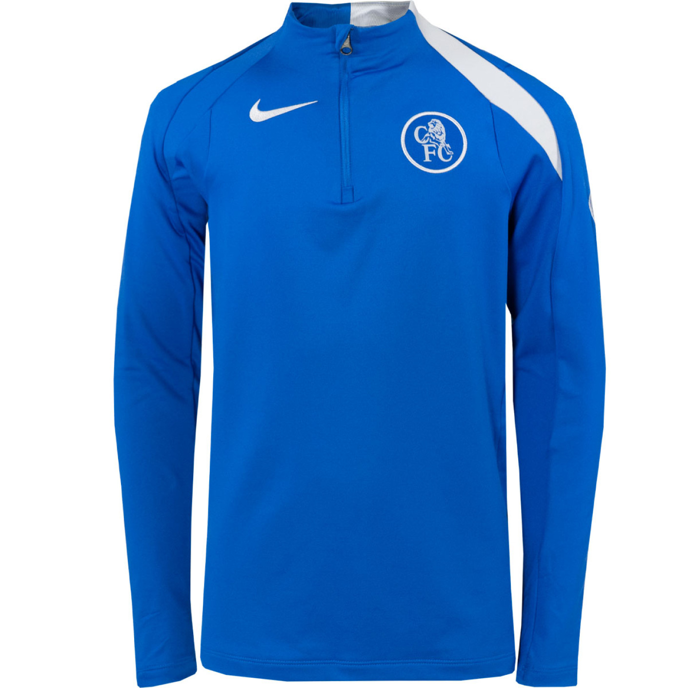 Nike Chelsea Strike Trainingstrui 1/4-Zip 2025-2026 Kids Blauw Wit