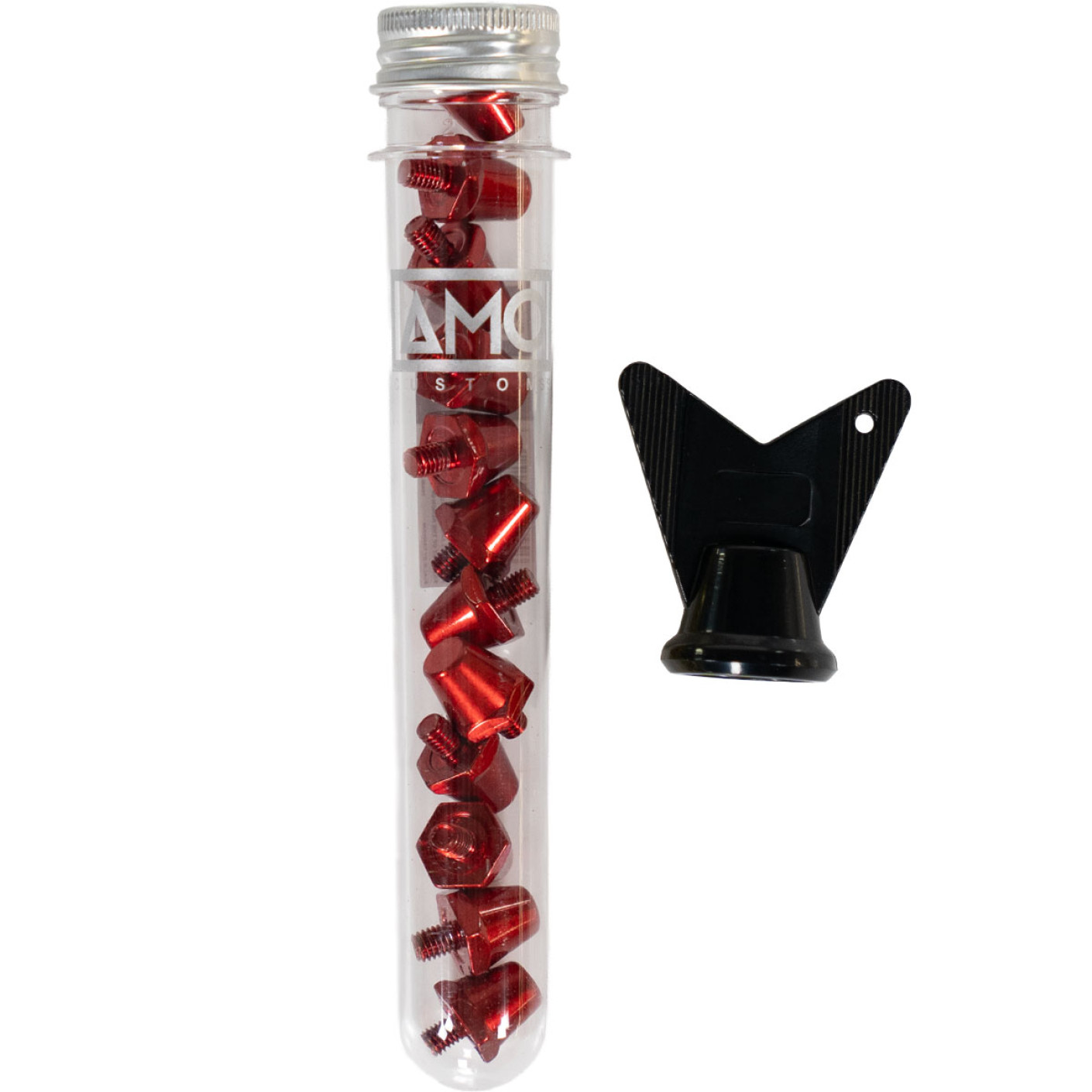 Amo Pro Iron Studs 13X15mm 12 Pieces Red