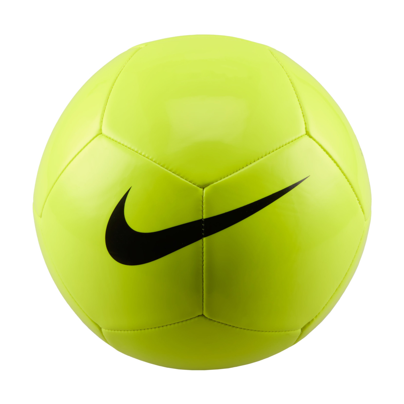 Nike Pitch Team Voetbal Maat 5 Neongeel Zwart