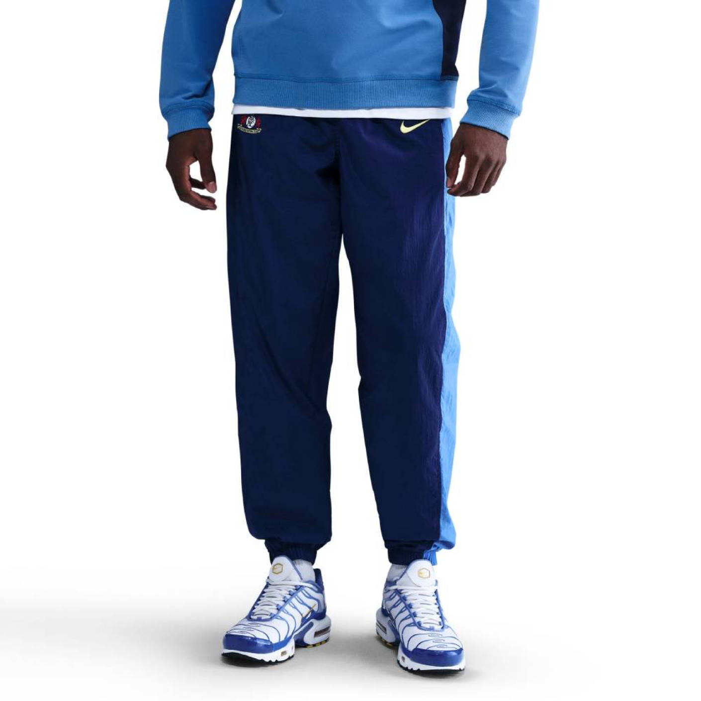 Nike Tottenham Hotspur Total 90 Trainingsbroek Woven 2025-2026 Donkerblauw Blauw Felgeel