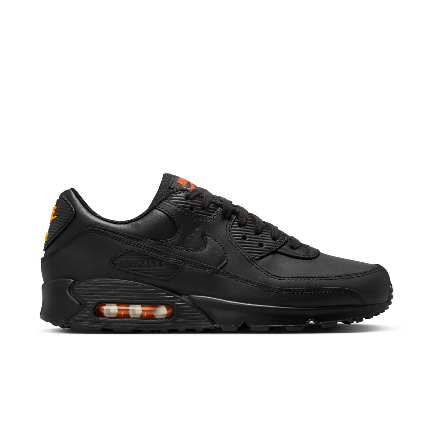 Nike Air Max 90 Sneakers Zwart Oranje