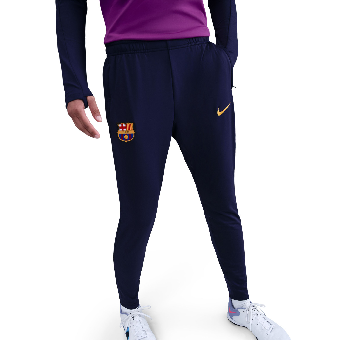 Nike FC Barcelona Strike Training pants 2025-2026 Women Dark Blue Gold