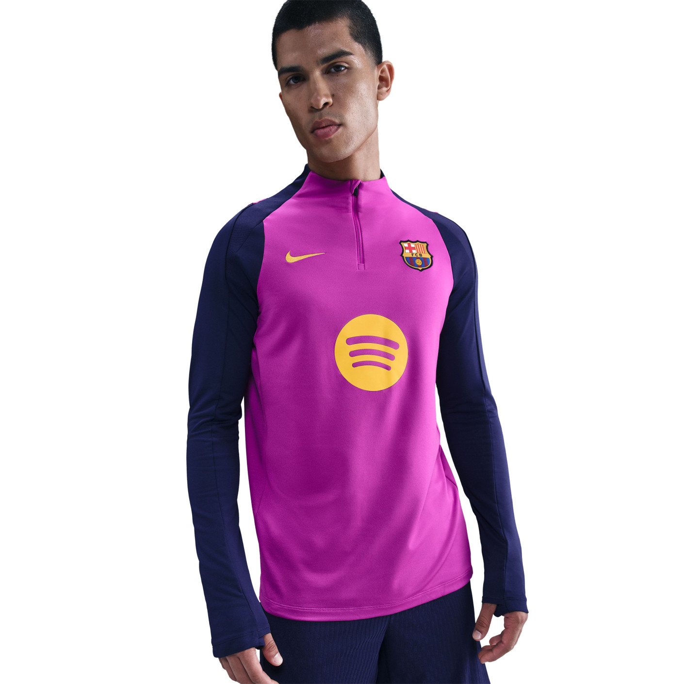 Nike FC Barcelona Strike 1/4-Zip Tracksuit 2025-2026 Bright Purple