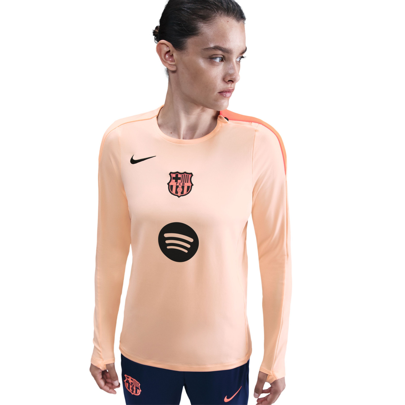 Nike FC Barcelona Strike Training sweater 2025-2026 Women Orange Dark Blue