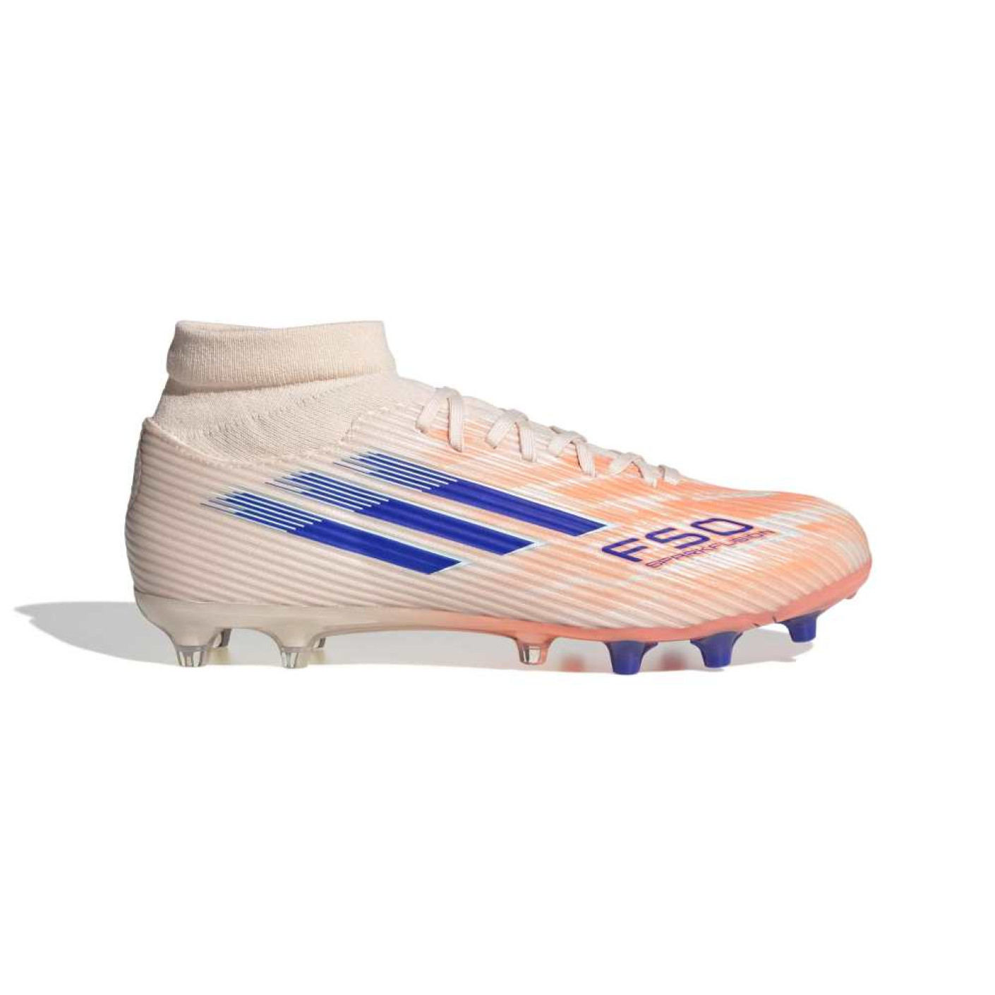 adidas F50 Sparkfusion League Gras / Kunstgras Voetbalschoenen (MG) Dames Oranje Blauw