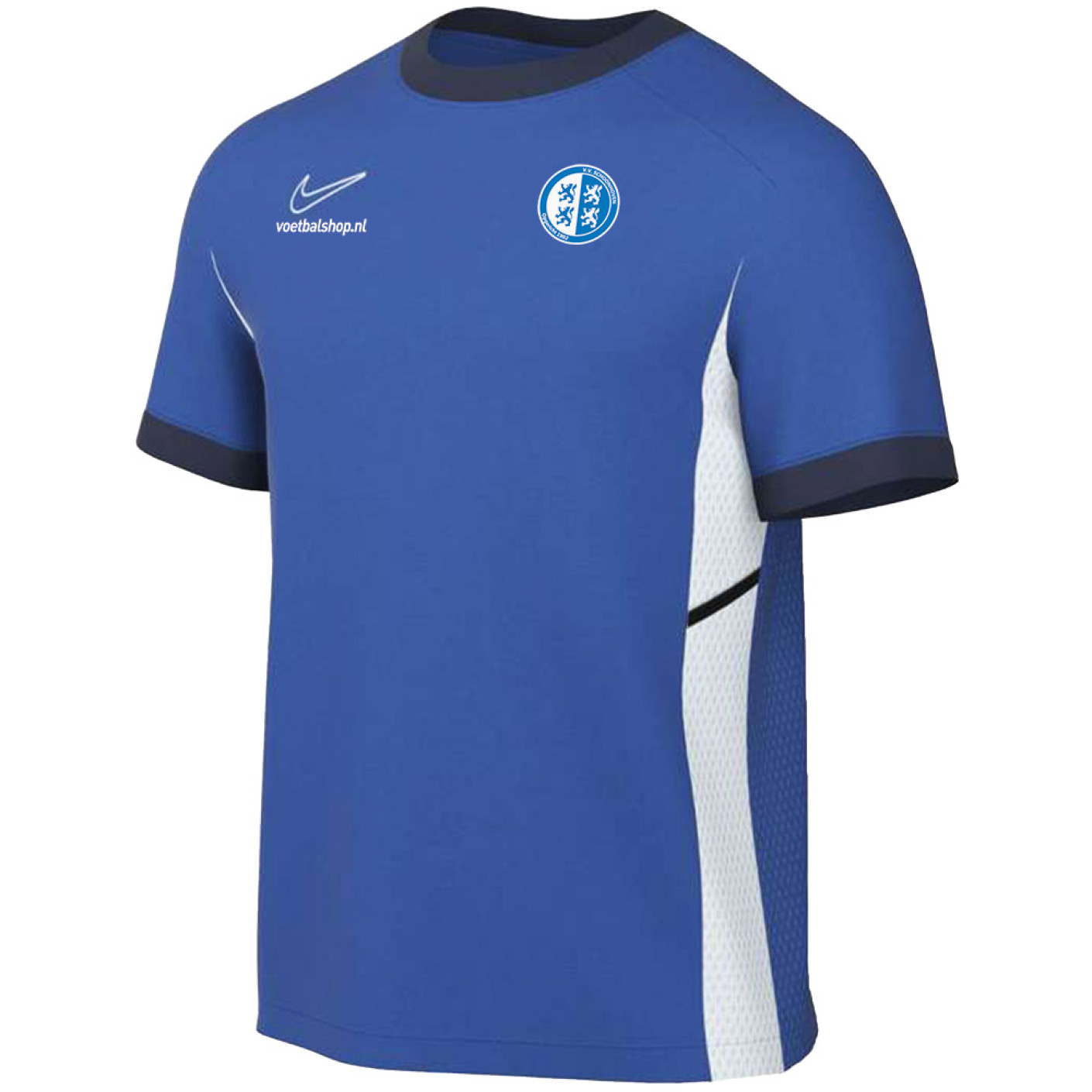VV Schoonhoven Trainingsshirt Senior Blauw Donkerblauw Wit