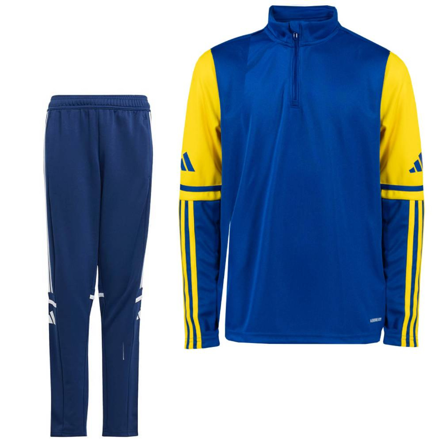 adidas Squadra 25 Tracksuit 1/4-Zip Kids Blue Yellow Dark Blue