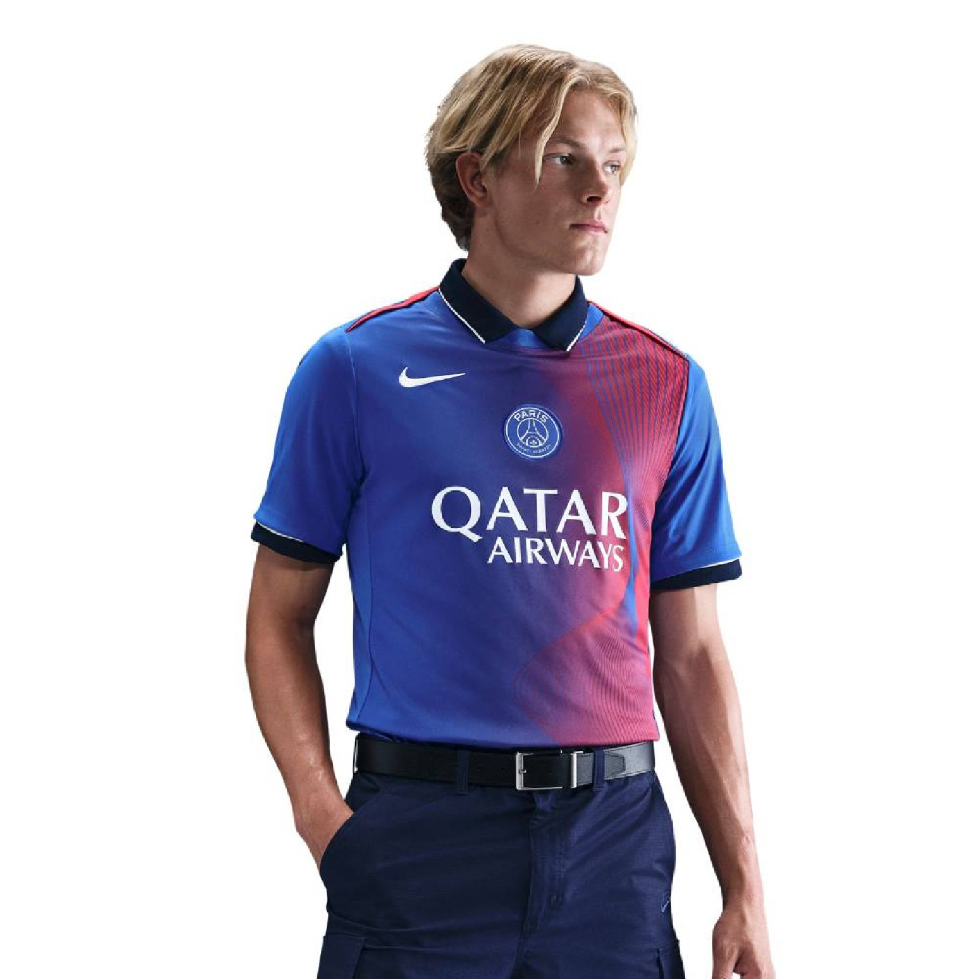 Nike Paris Saint-Germain Pre-Match Trainingsshirt 2025-2026 Blauw Rood Wit