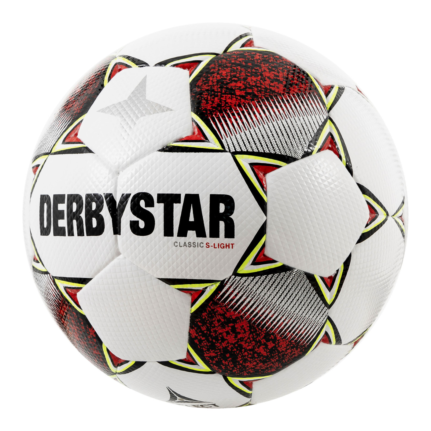Derbystar Classic Super Light II Football 4 x 3 Panels White Red Yellow