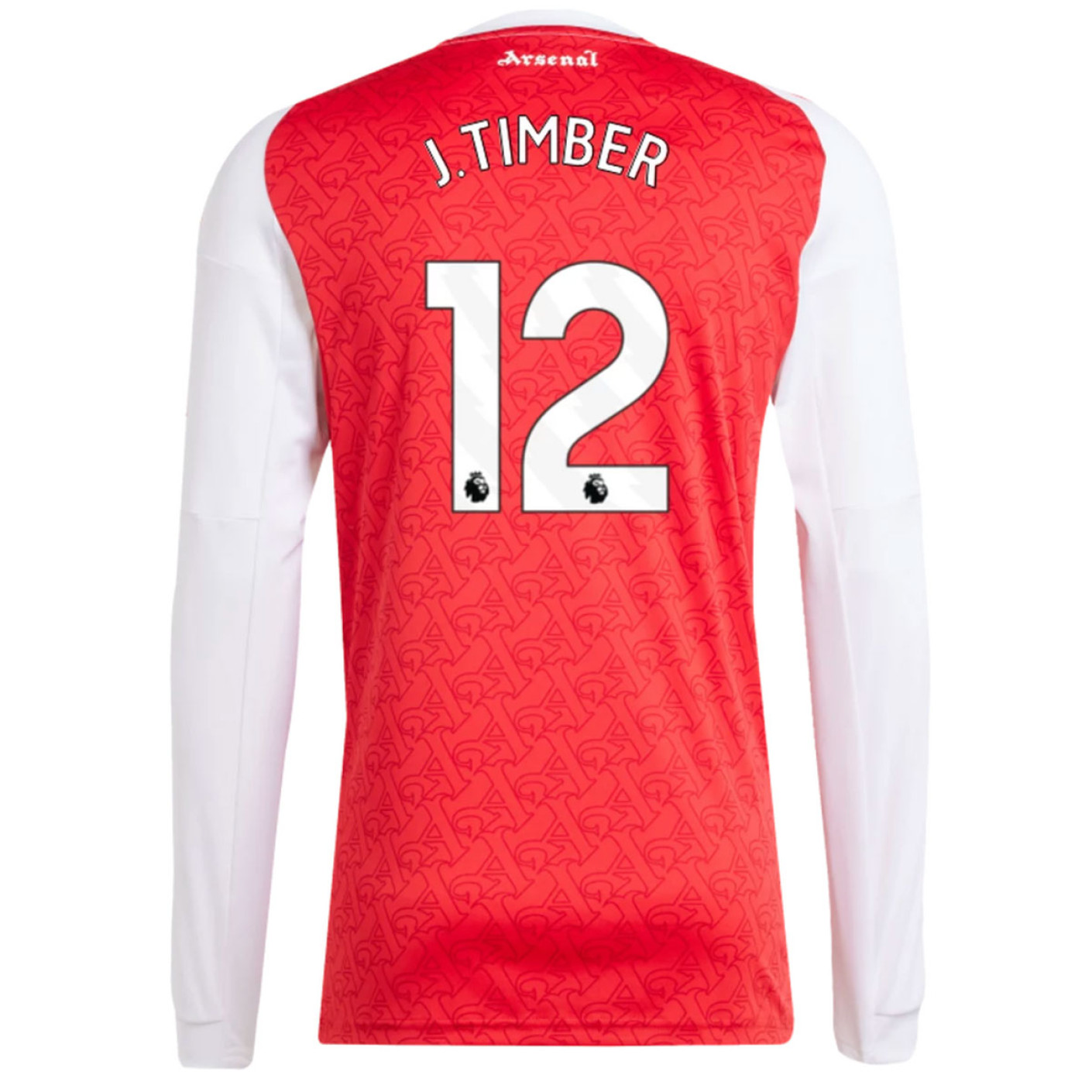 adidas Arsenal J. Timber 12 Thuisshirt Lange Mouwen 2025-2026