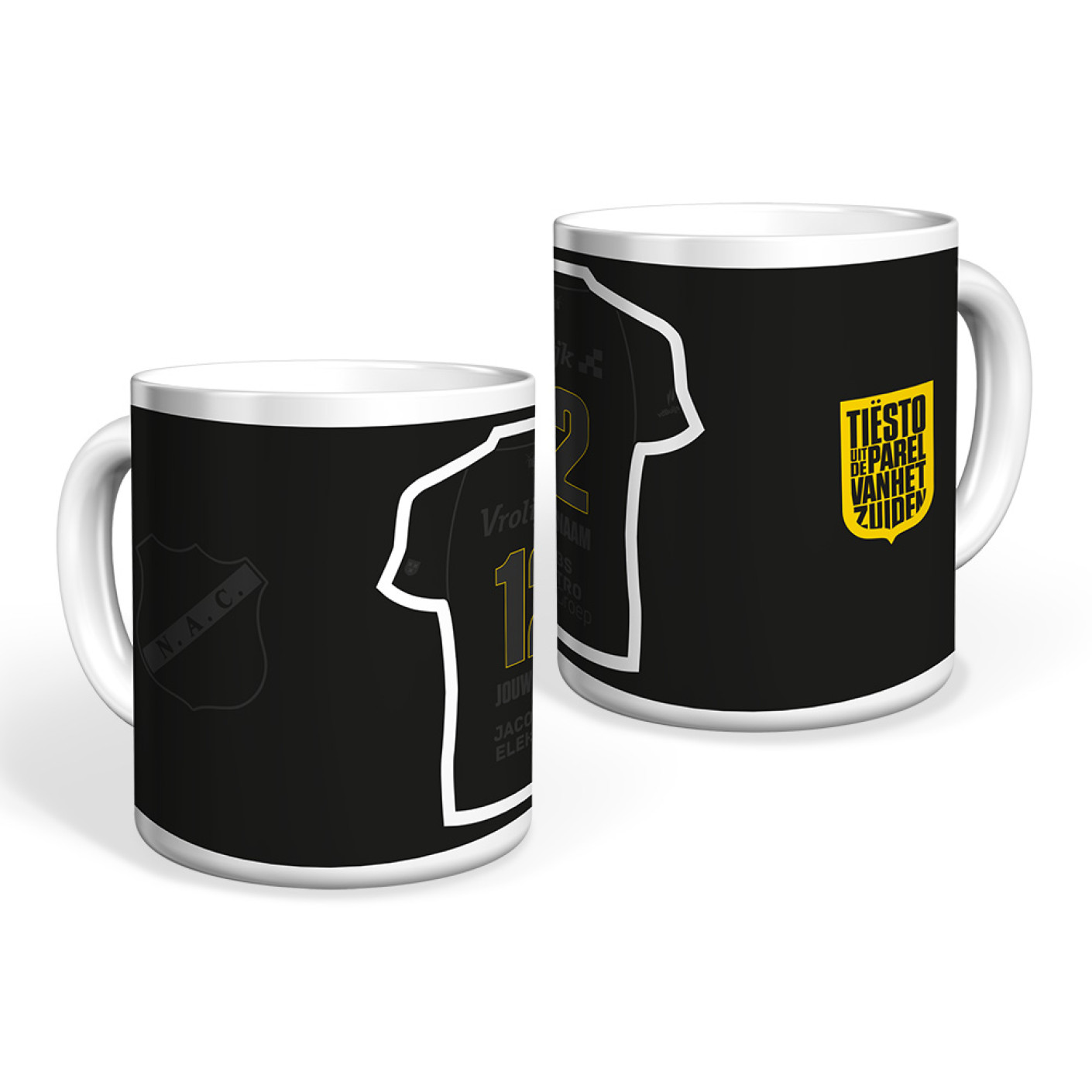 NAC Breda Mug Away Shirt 2025-2026 Personalised