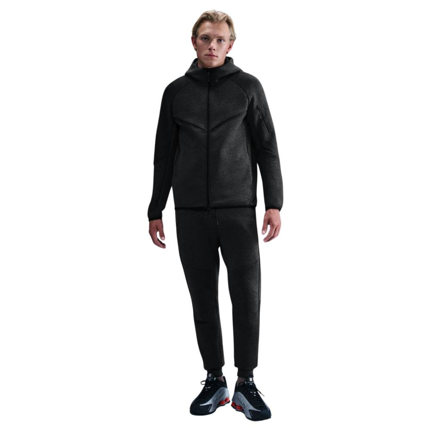 NIKE TECH FLEECE ブラック M 上下セット Nike Tech Fleece Sportswear Tracksuit Dark Grey Black - Voetbalshop.nl