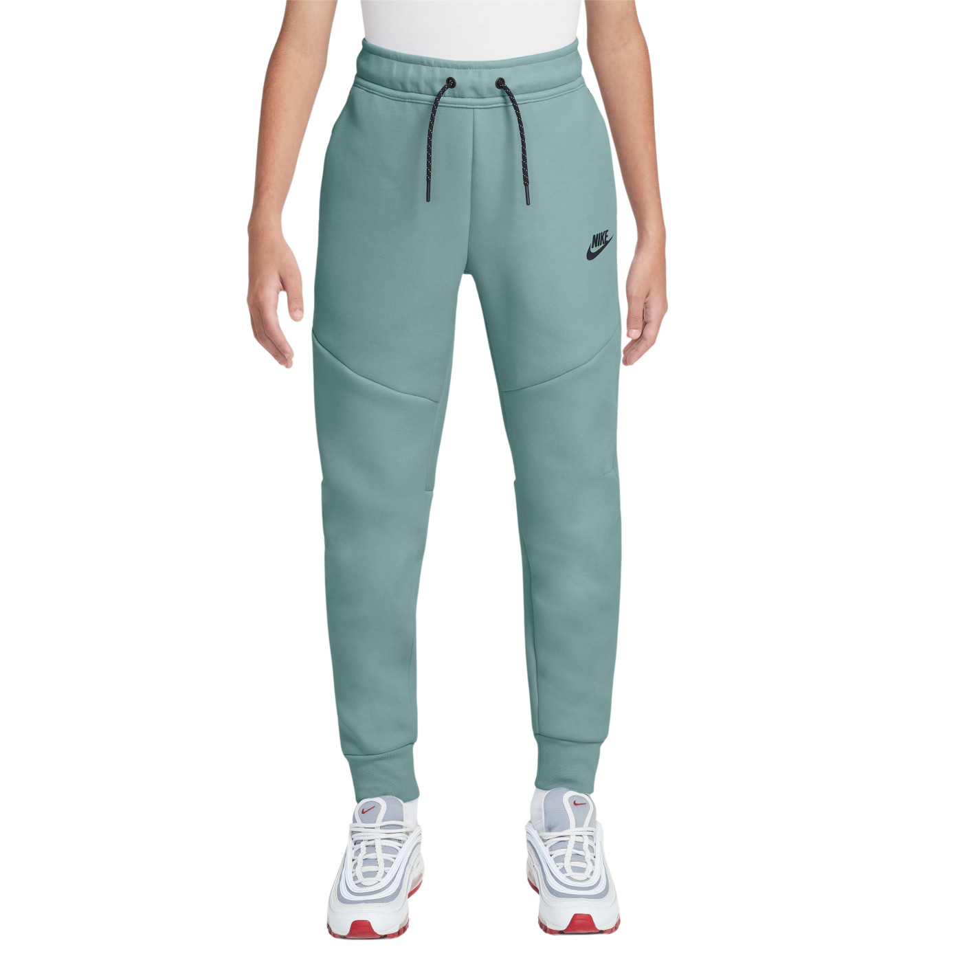 Nike Tech Fleece Sportswear Joggingbroek Kids Groen Zwart