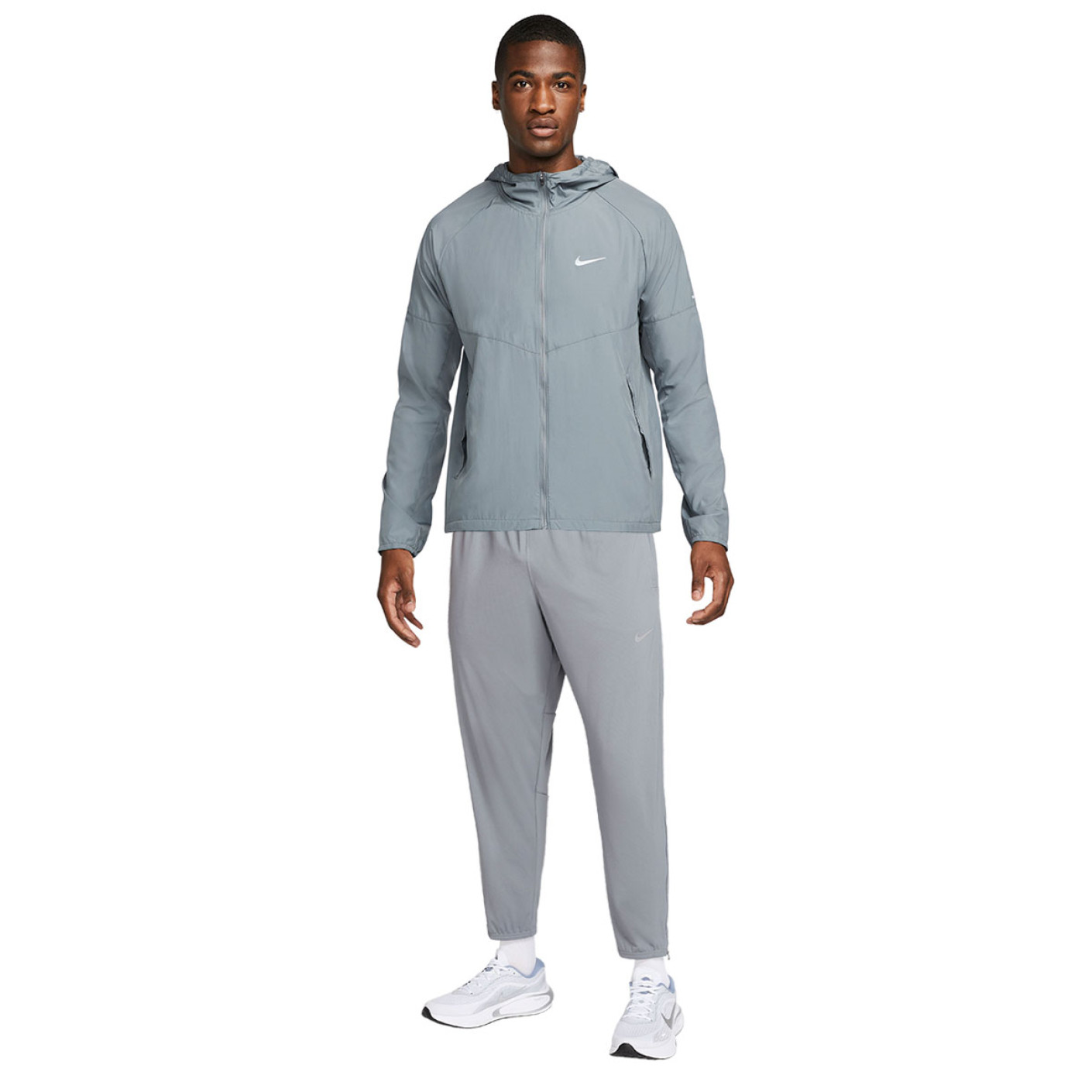 Nike Challenger Trainingspak Donkergrijs Lichtgrijs Zilver