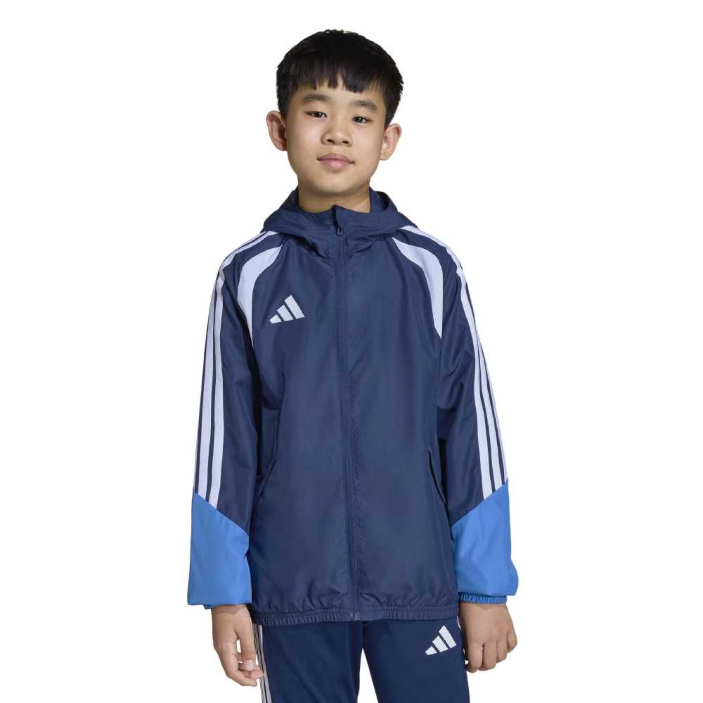 adidas Tiro 26 Competition Allweather Jack Kids Donkerblauw Blauw