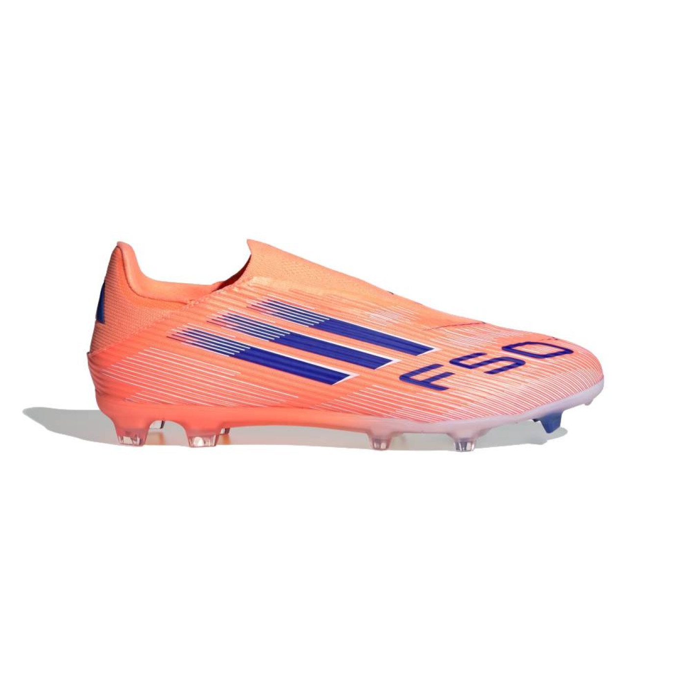 adidas F50 League Laceless Grass/Artificial Grass Football Boots (MG) Orange Blue White