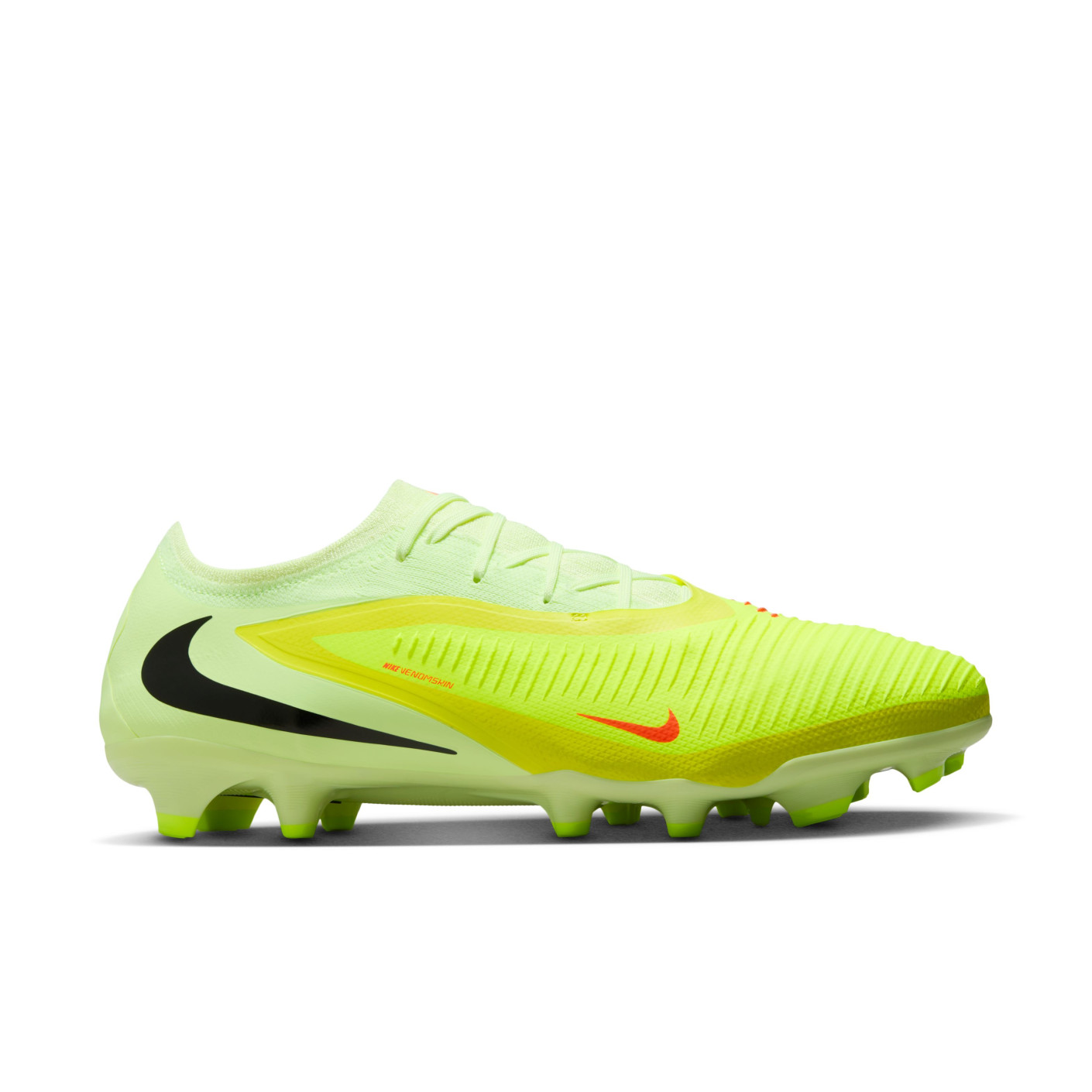 Nike Phantom 6 Low Pro Gras Voetbalschoenen (FG) Geel Oranje Zwart