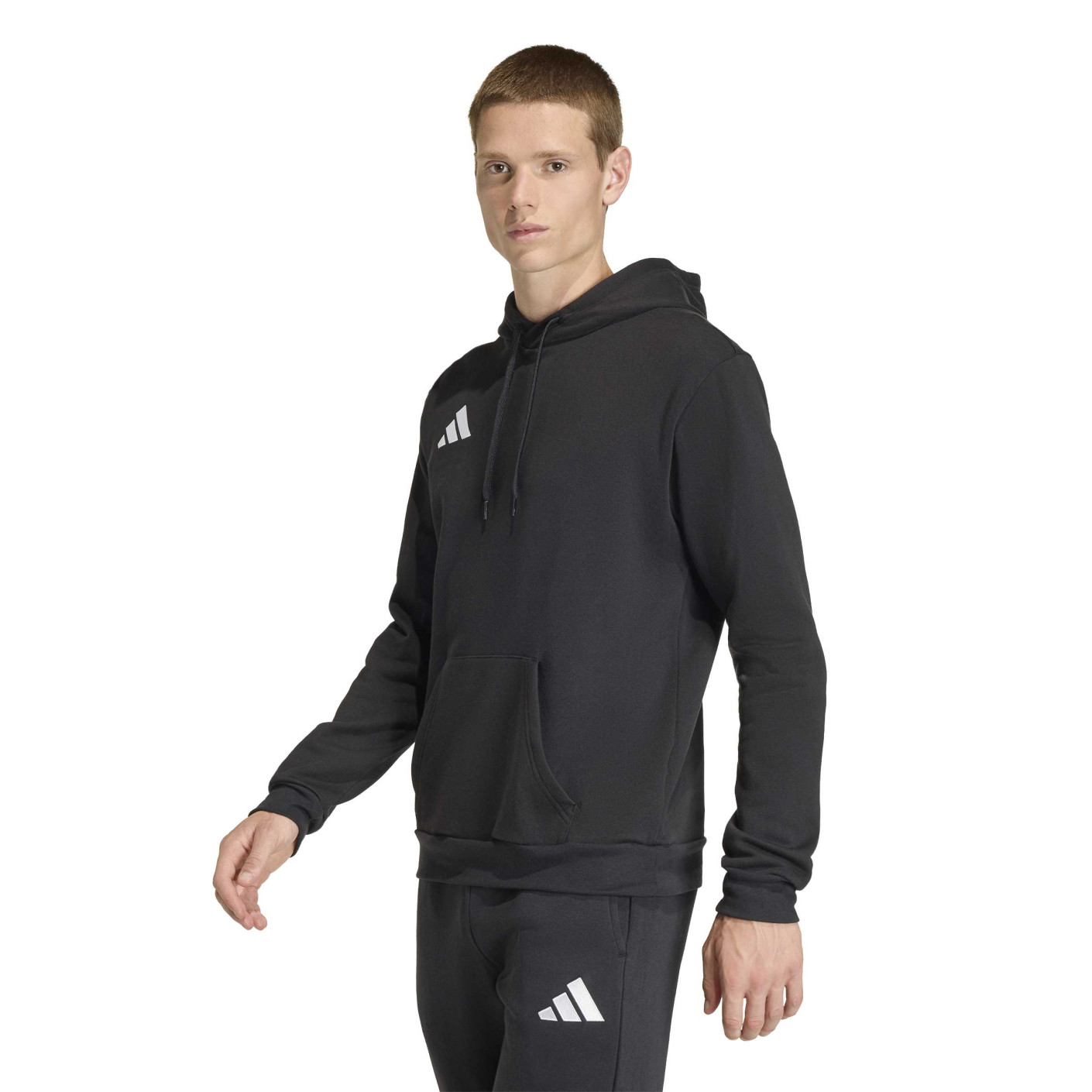 adidas Entrada 26 Hoodie Zwart Wit