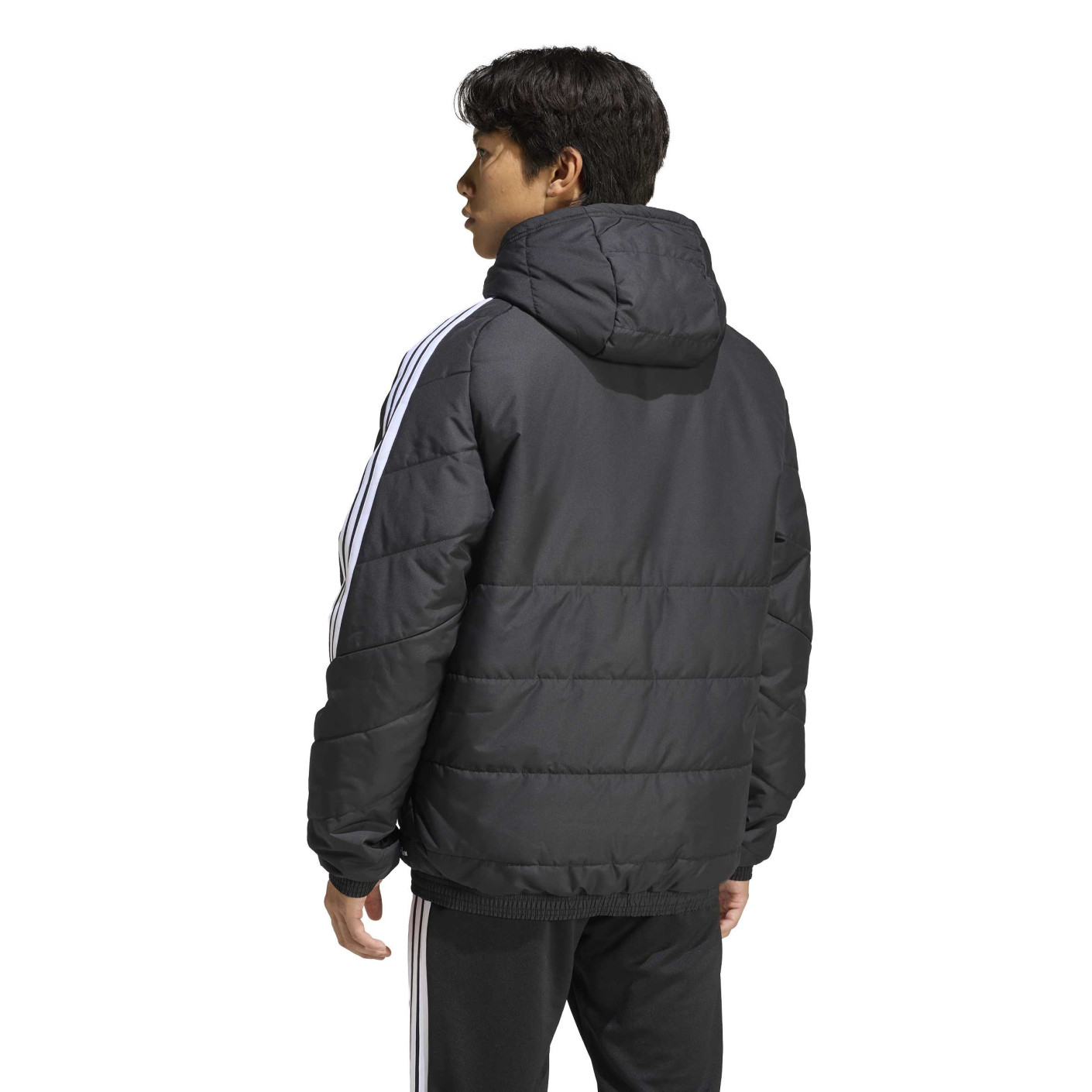 adidas Tiro 26 Winter Jacket Black White - Voetbalshop.nl