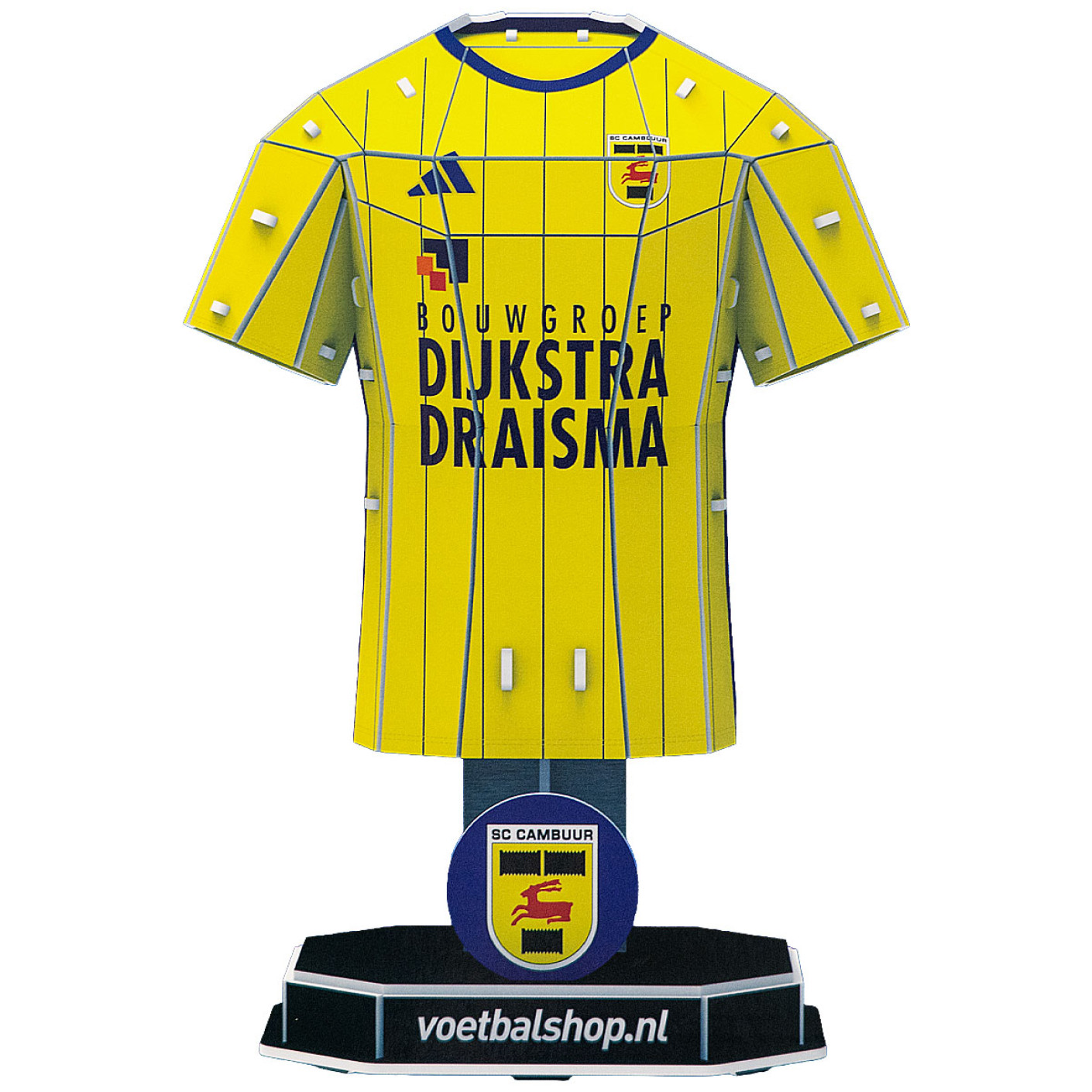 SC Cambuur 3D Shirt Puzzle Home Shirt 20cm 2025-2026
