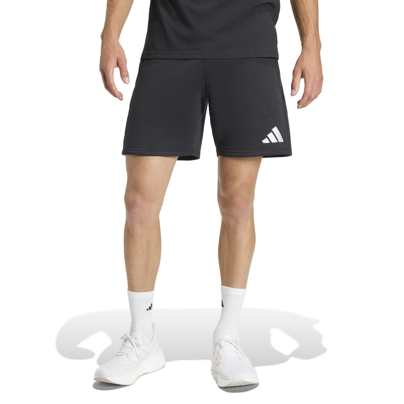 adidas Entrada 26 Sweat Training Short Kids Black White