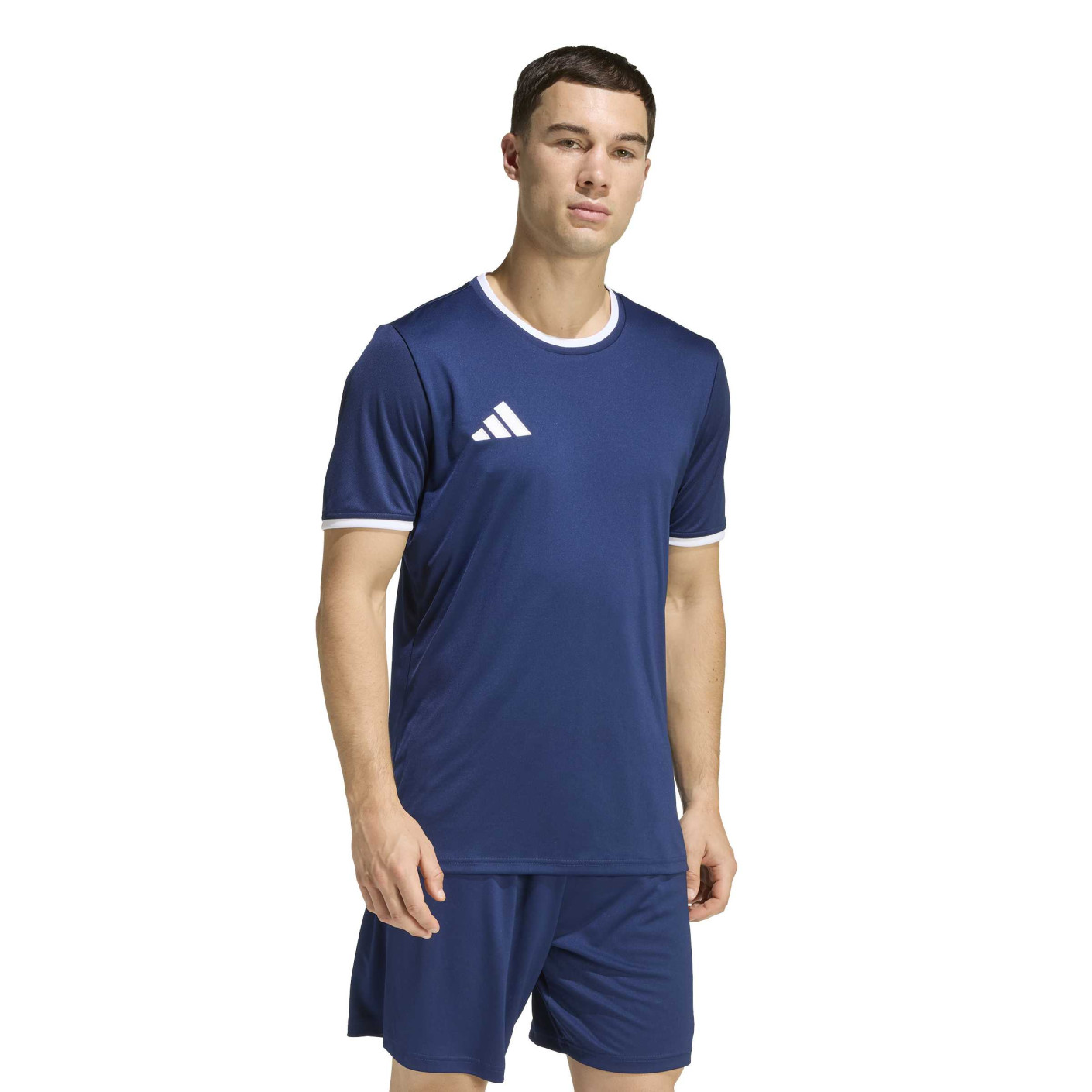 adidas Entrada 26 Football Shirt Dark Blue White