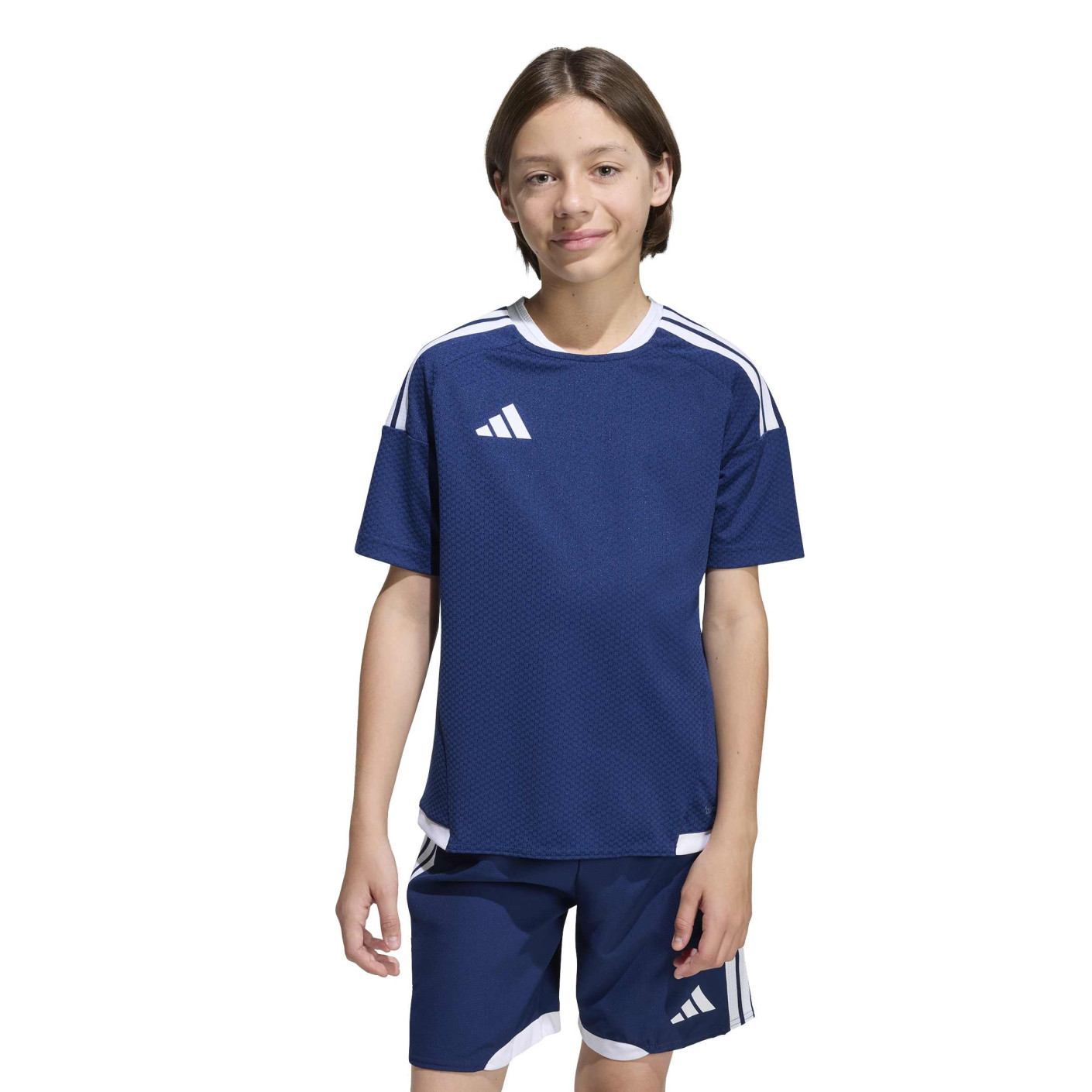 adidas Tiro 26 Competition Voetbalshirt Kids Donkerblauw Wit