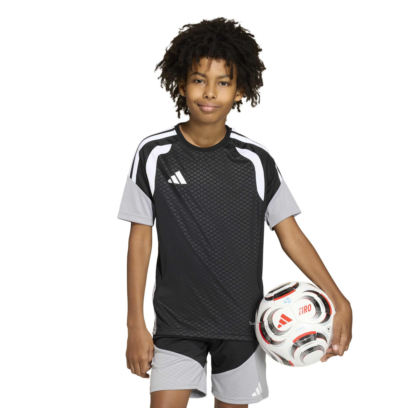adidas Tiro 26 Competition Training Shirt Kids Black Grey