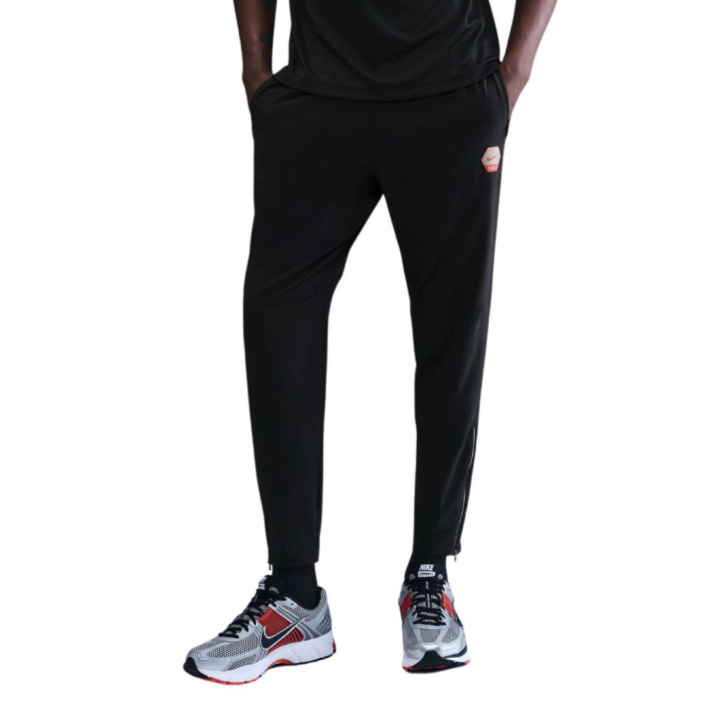 Nike Sportswear Running Trainingsbroek Zwart Rood