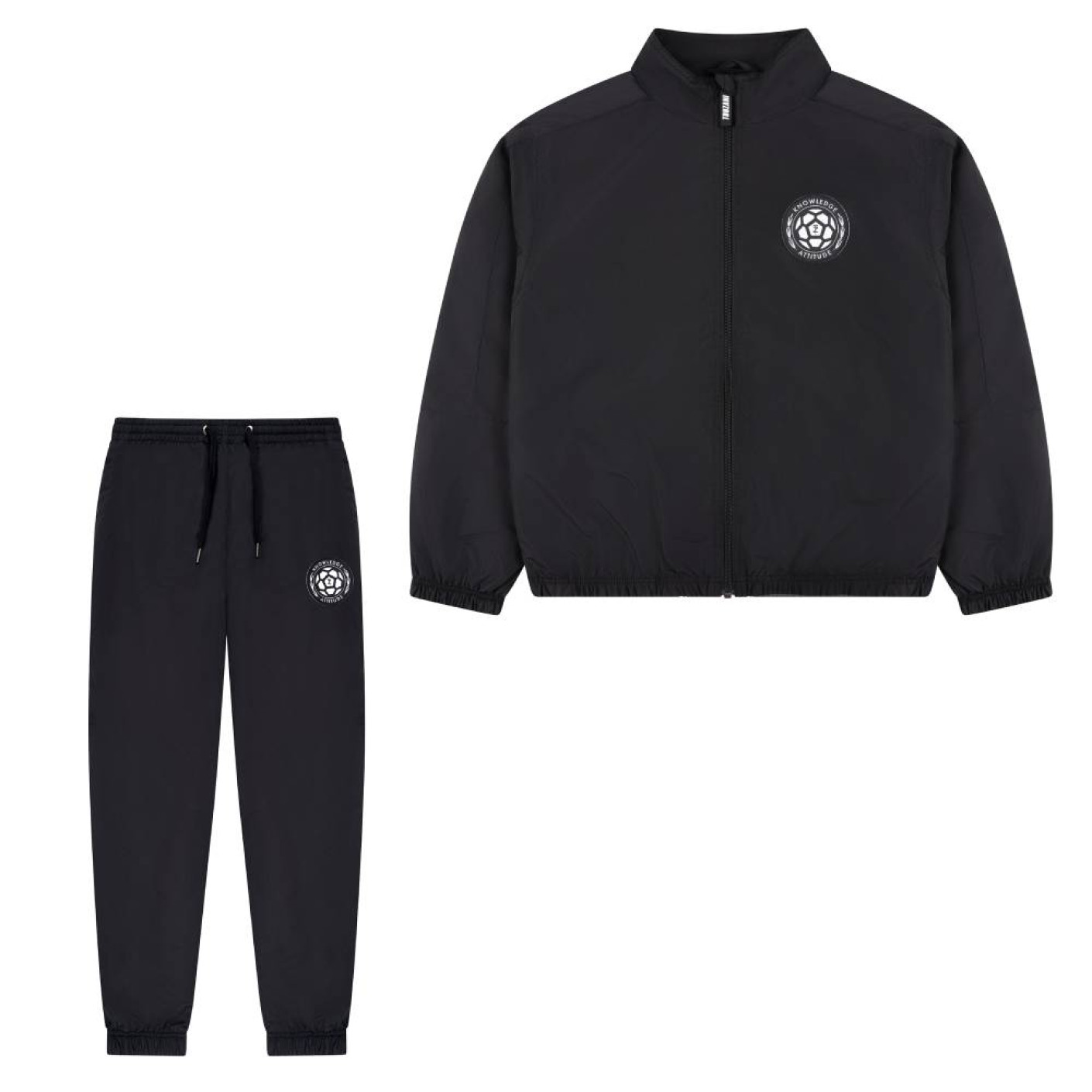 Touzani Ryu Utsuri Trainingspak Full-Zip Kids Zwart Wit