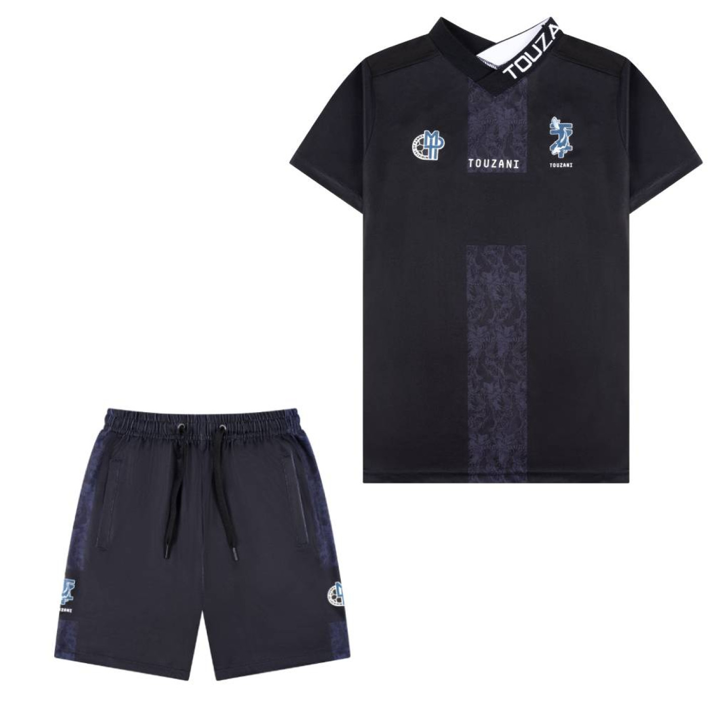 Touzani Taisho Kawarimono Kids Training Set Black Blue White