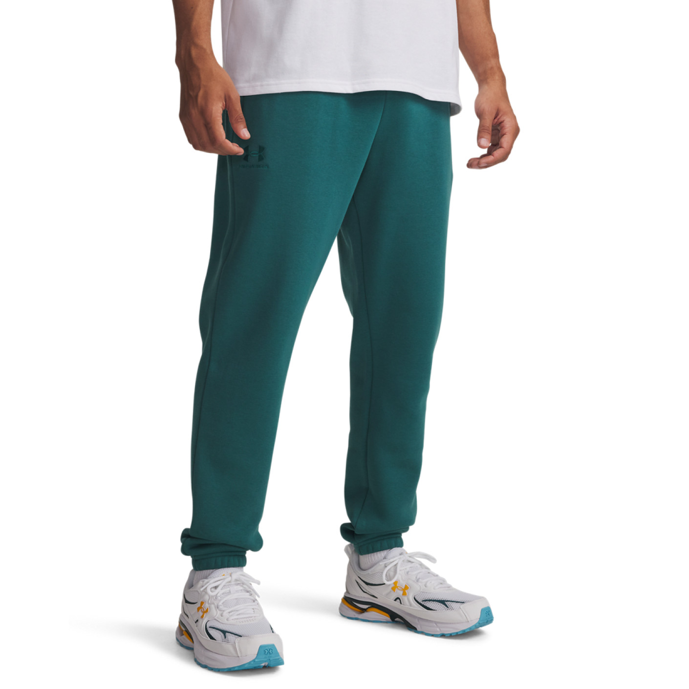 Under Armour Icon Fleece Joggingbroek Donkergroen