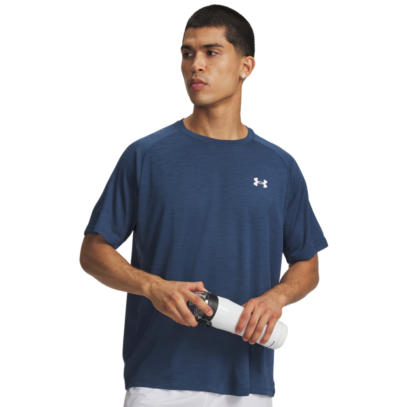 Under Armour Tech Textured Training Shirt Dark Blue White