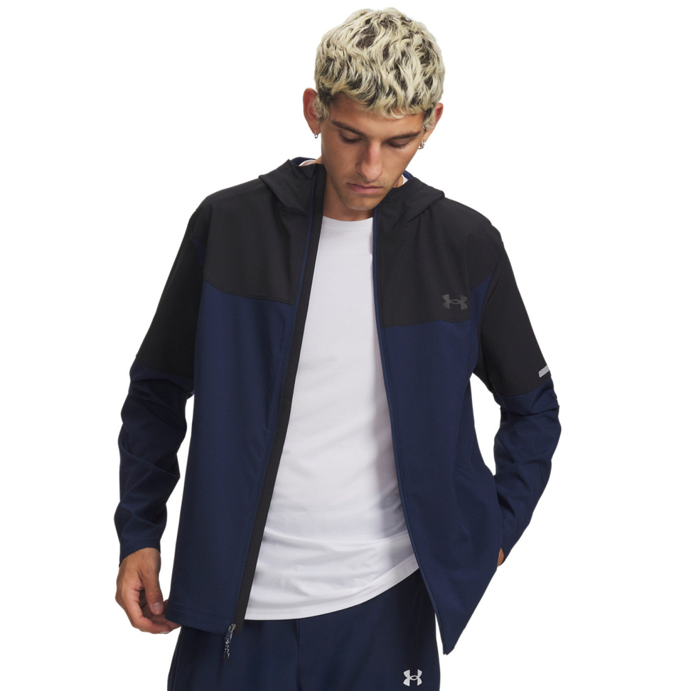 Under Armour Tech Utility Woven Jack Donkerblauw Zwart