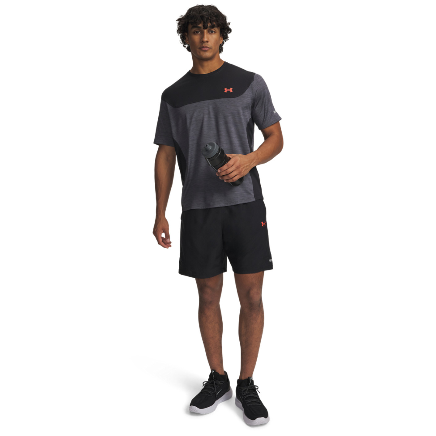 Under Armour Tech Utility Trainingsset Donkergrijs Zwart Rood