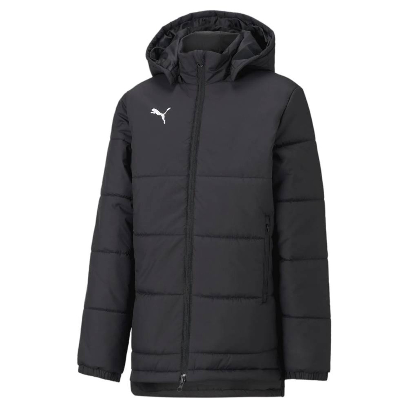 PUMA TeamLiga Kids Winter Jacket Black White