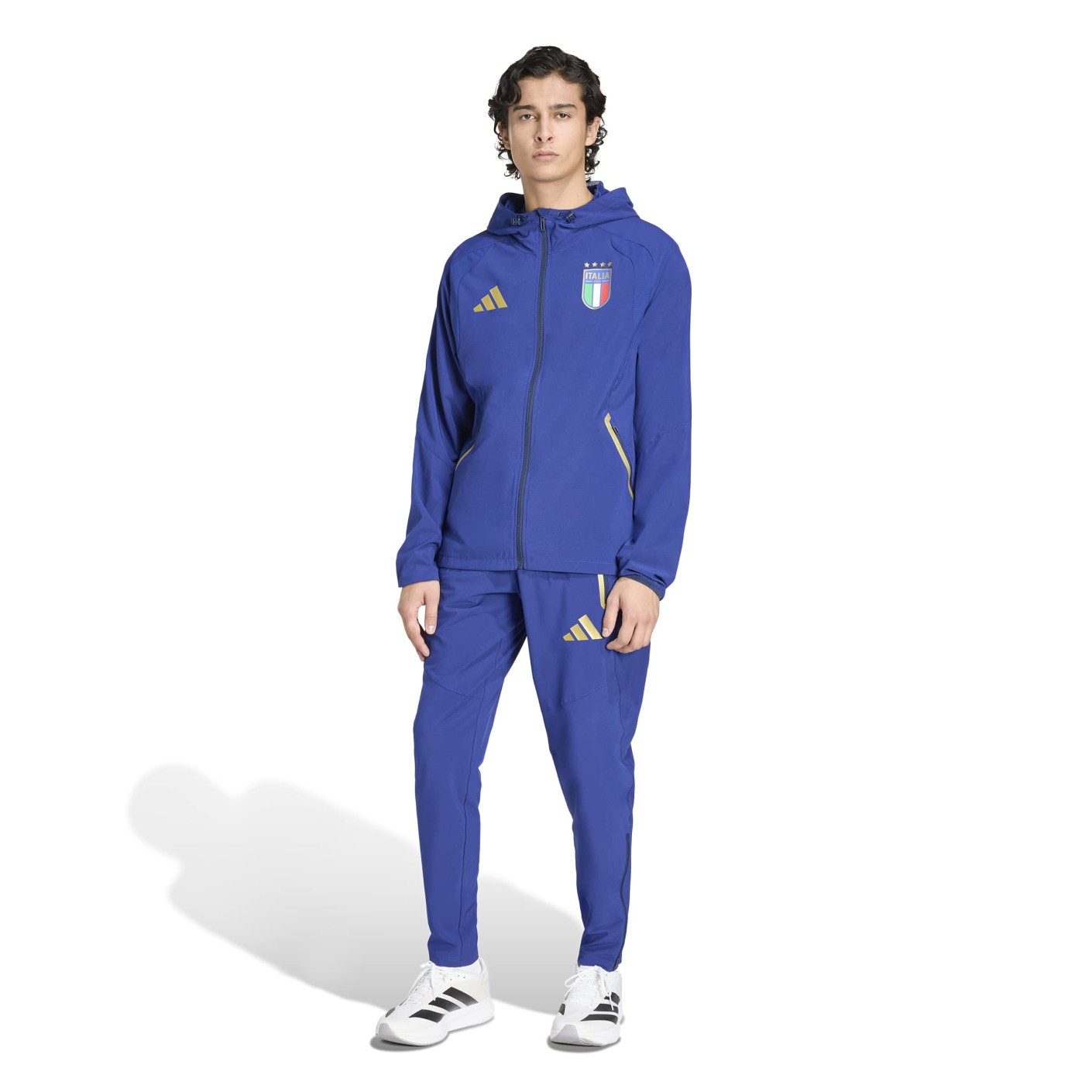 adidas Italy Tiro Travel Tracksuit Full-Zip 2026-2028 Blue Gold