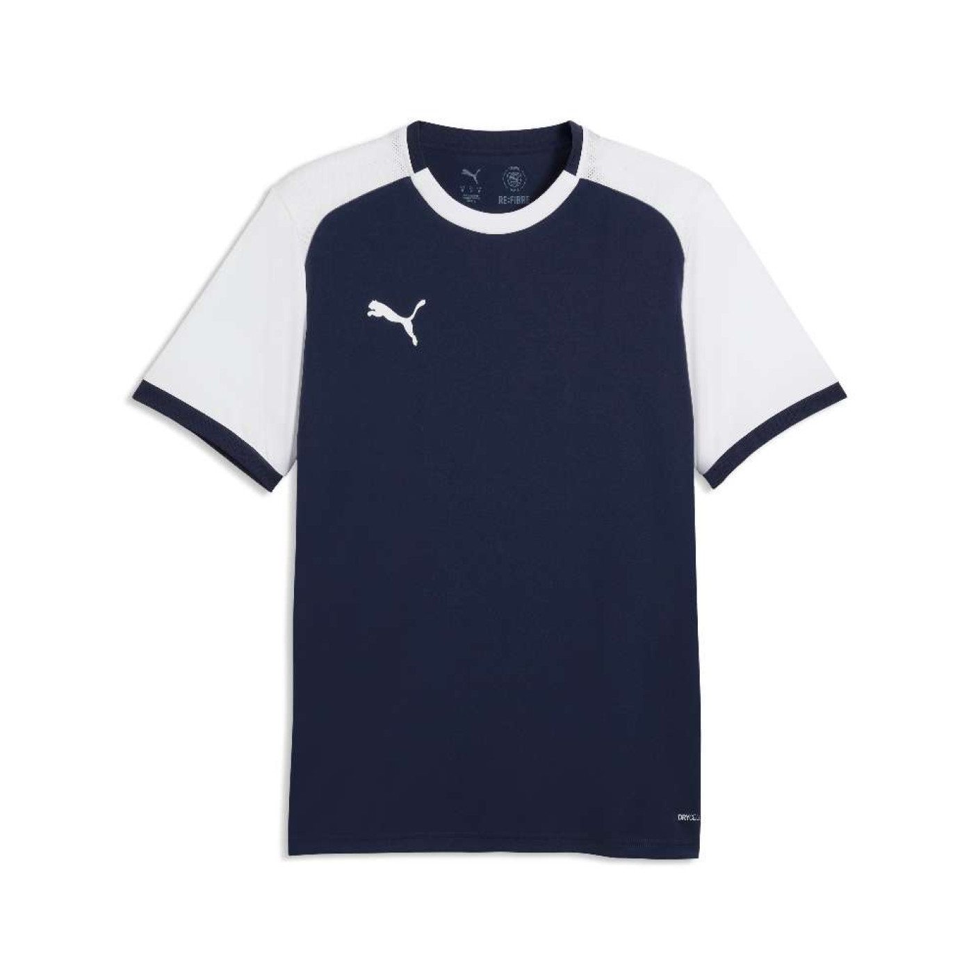 PUMA teamLIGA26 Matchday Voetbalshirt Donkerblauw Wit
