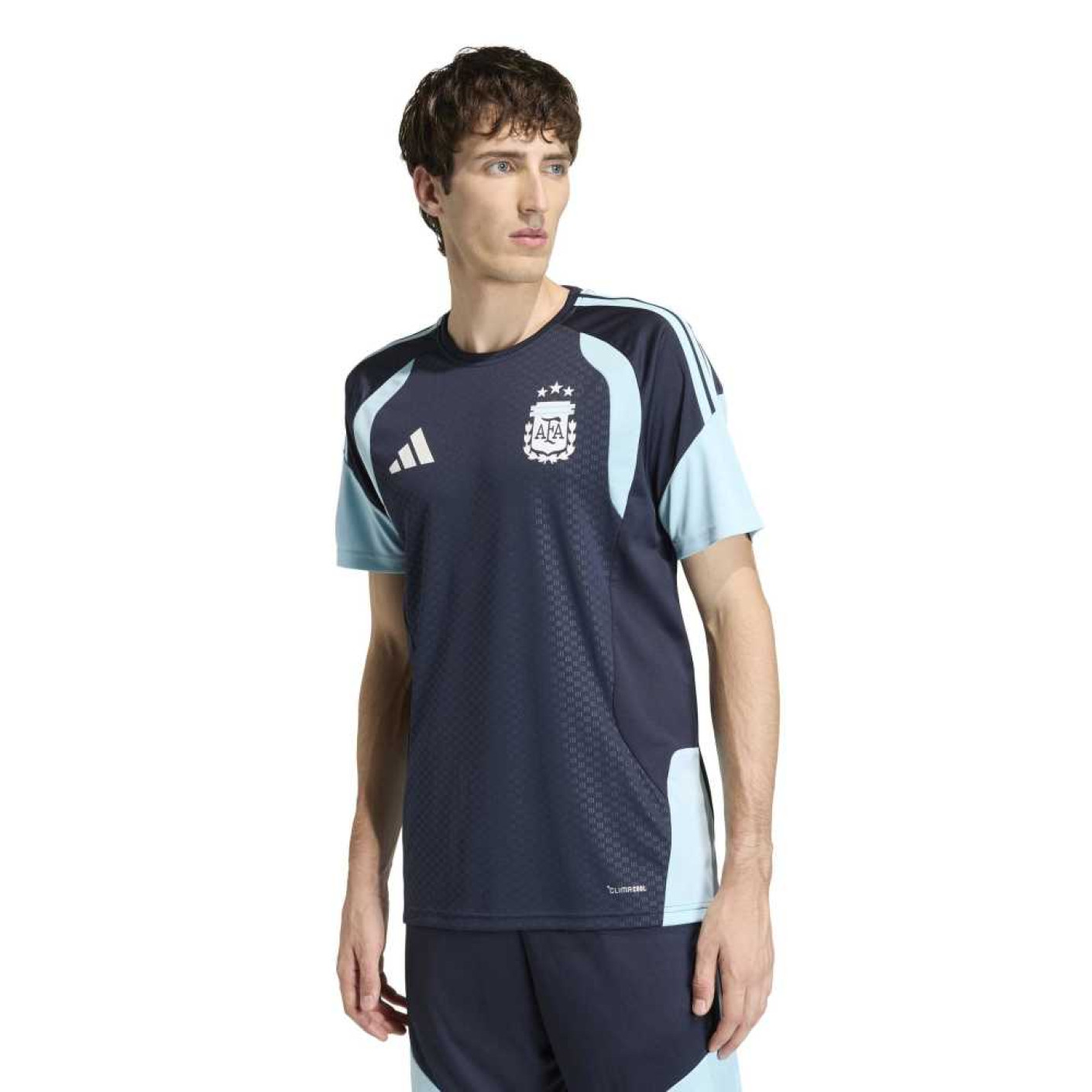 adidas Argentinië Trainingsshirt 2026-2028 Donkerblauw Lichtblauw Wit