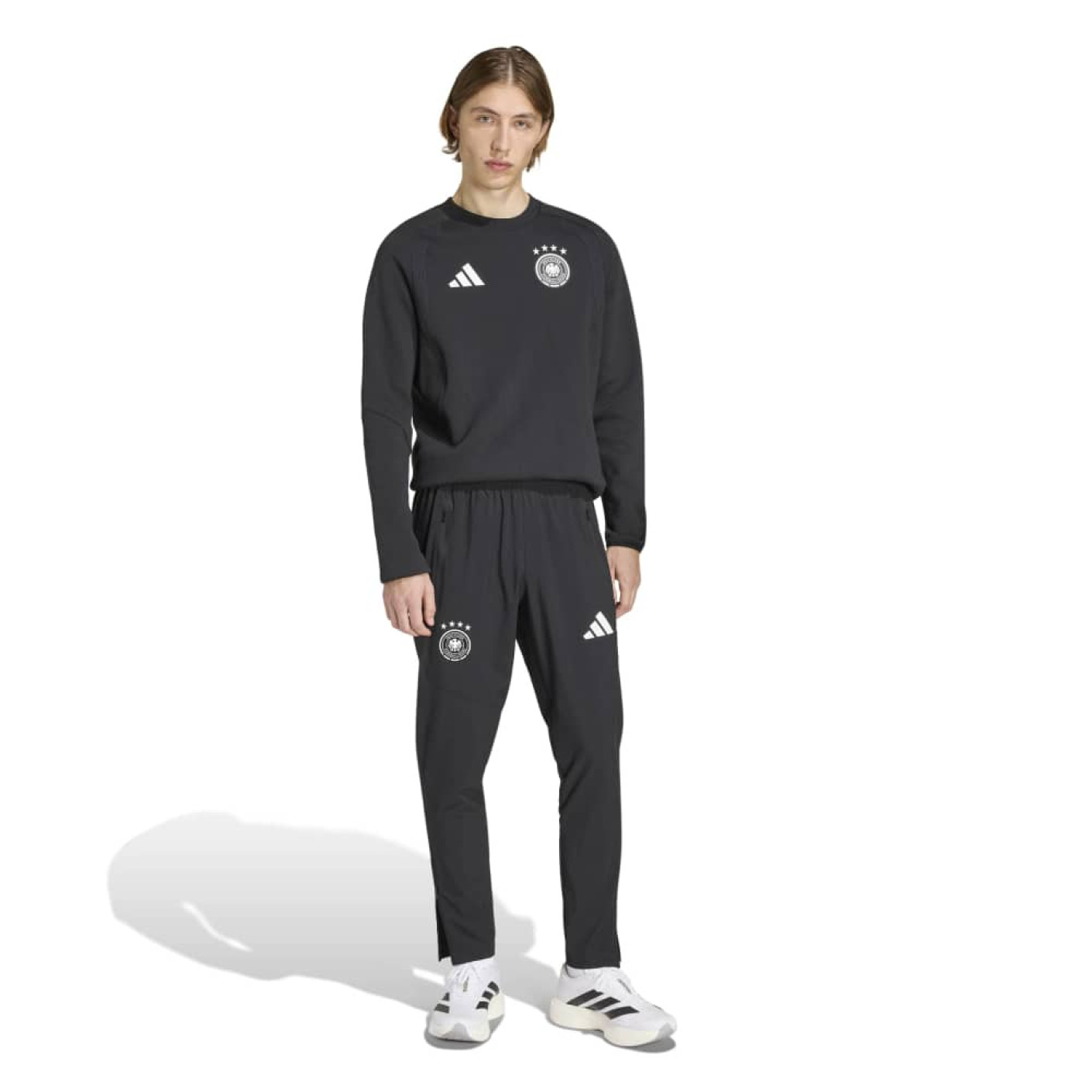 adidas Germany Tiro Travel Crew Tracksuit 2026-2028 Black White