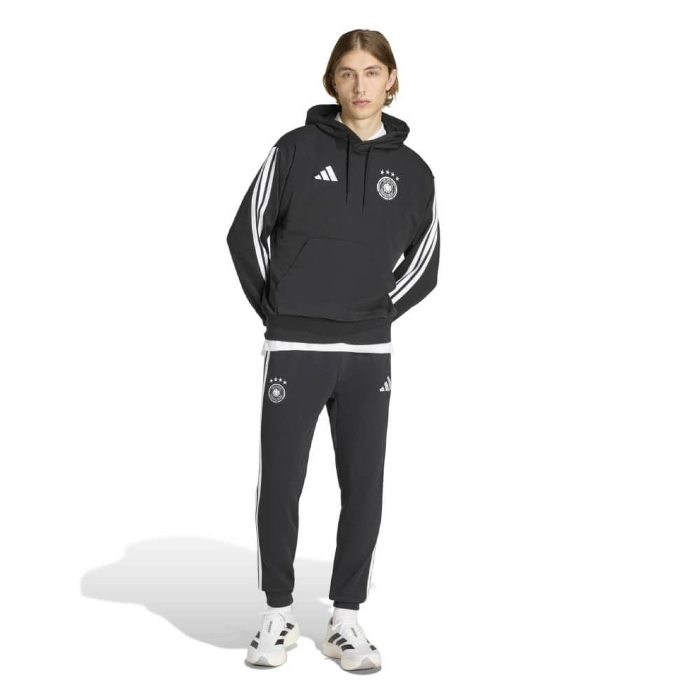 adidas Germany DNA Tracksuit Hooded 2026-2028 Black White