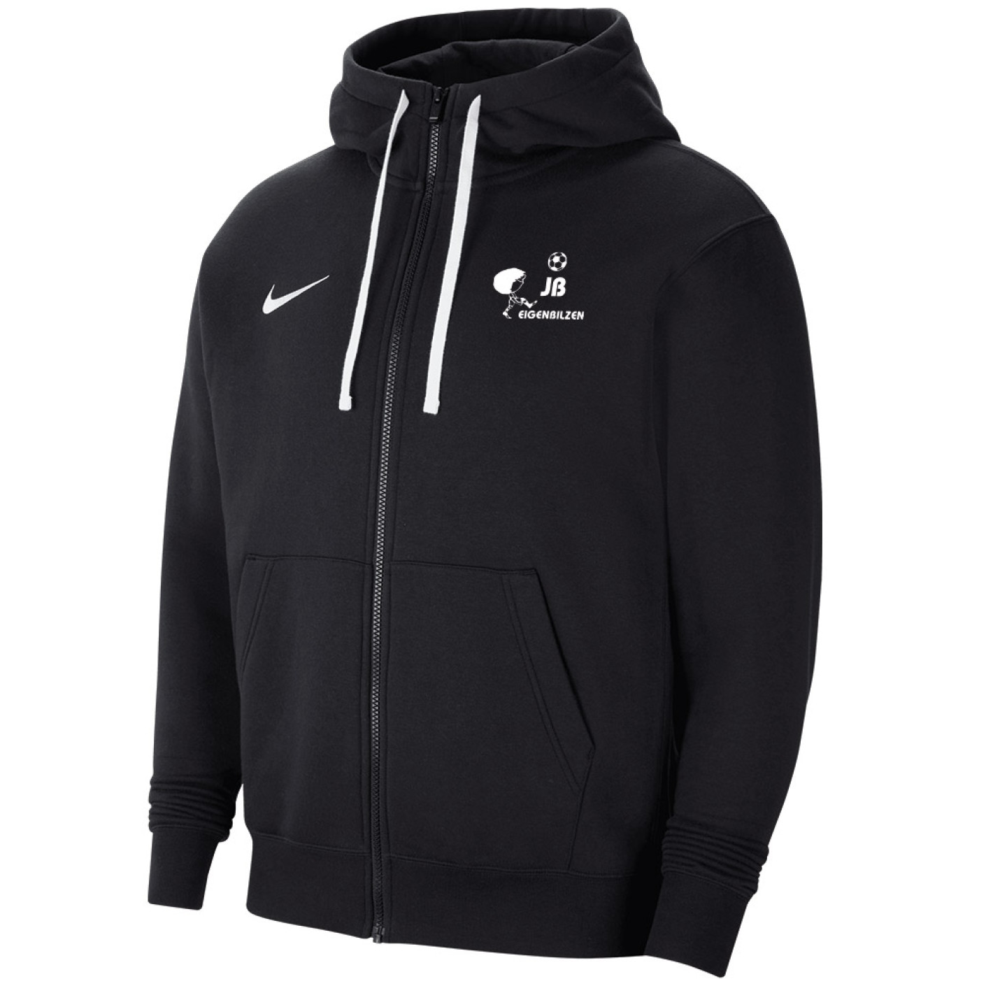 JB Eigenbilzen Hoodie met Rits Heren Zwart