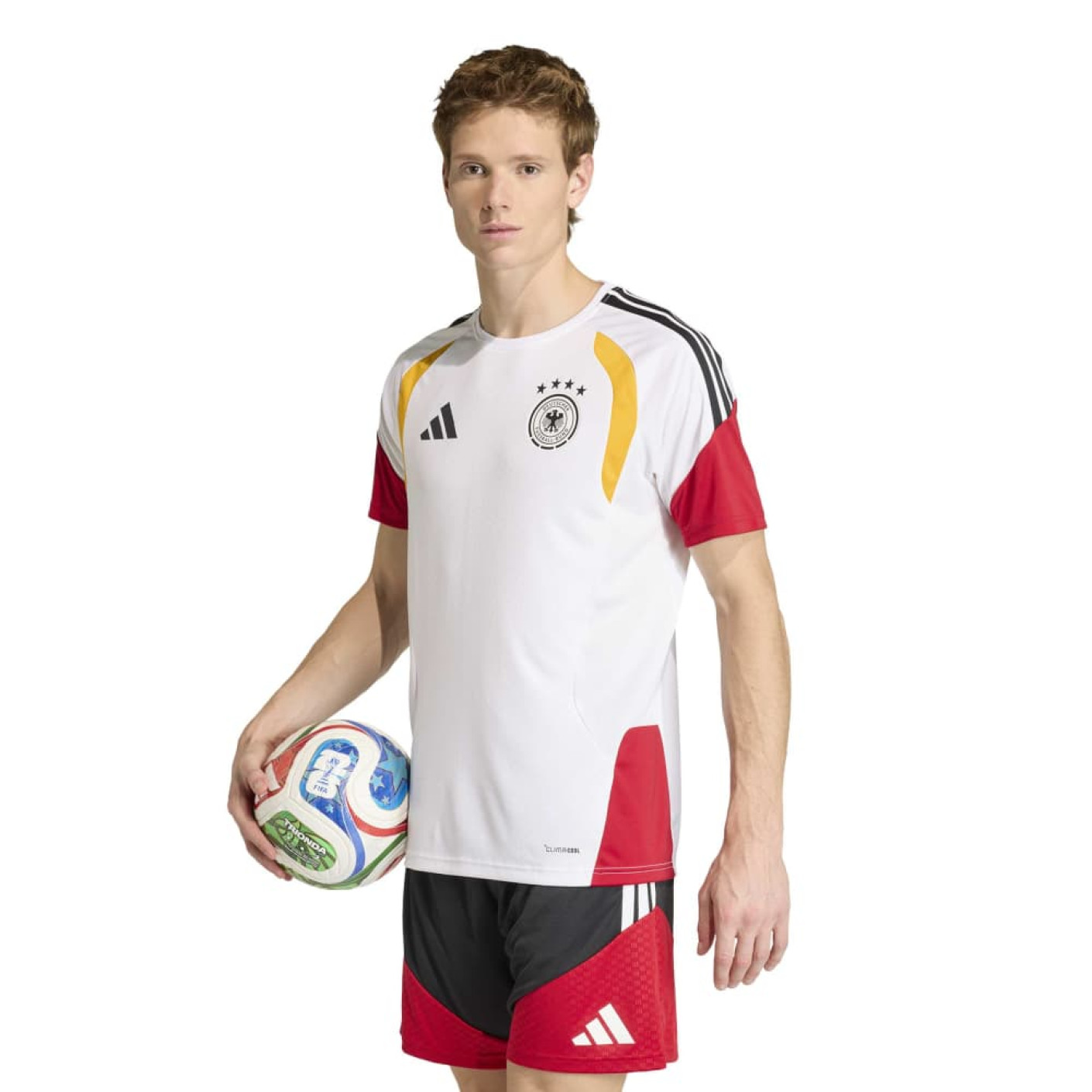 adidas Duitsland Trainingsshirt 2026-2028 Wit Zwart