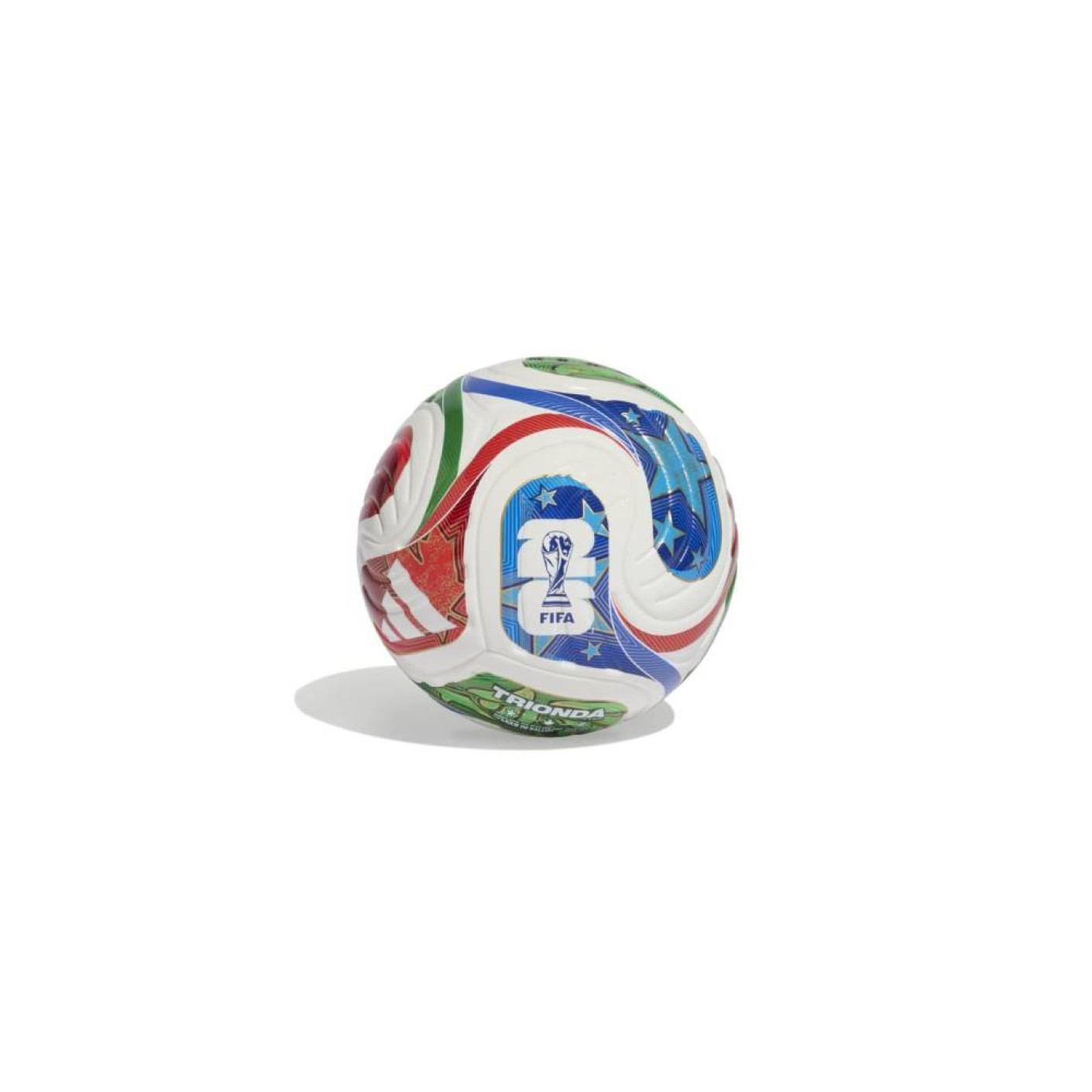 adidas 2026 World Cup Trionda Mini Football Size 1 White Blue Red Green