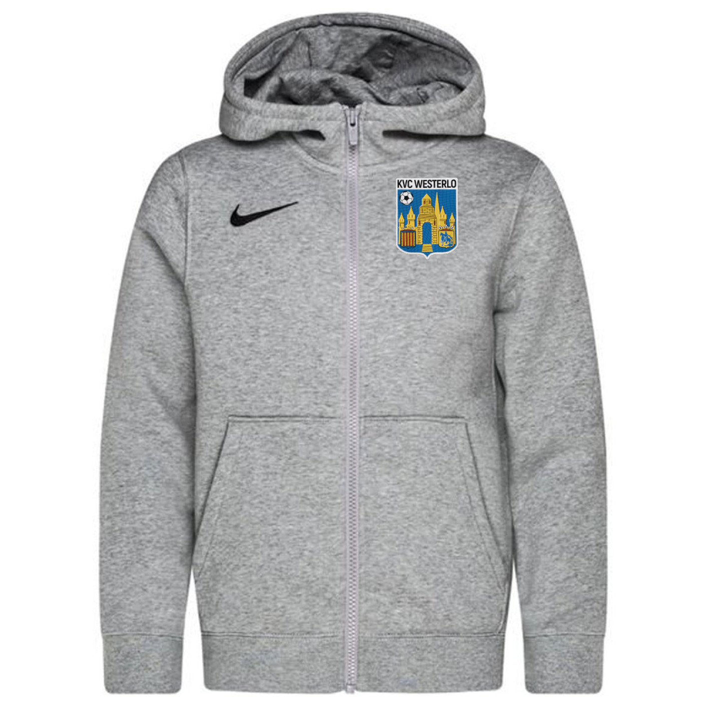 Nike KVC Westerlo Lifestyle Hoodie 2025-2026 Kids Grijs